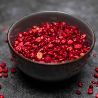 Ansicht für Cranberrystücke gefriergetrocknet