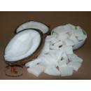 Kokosnuss W&uuml;rfel leicht geschwefelt und kandiert