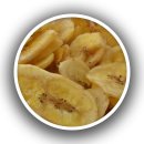 Bananenchips ger&ouml;stet und unges&uuml;&szlig;t